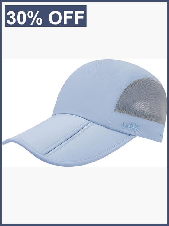 UPF 50+ Folding Fishing Baseball Cap Water Resistant Outdoor Hats for Hiking main image 6